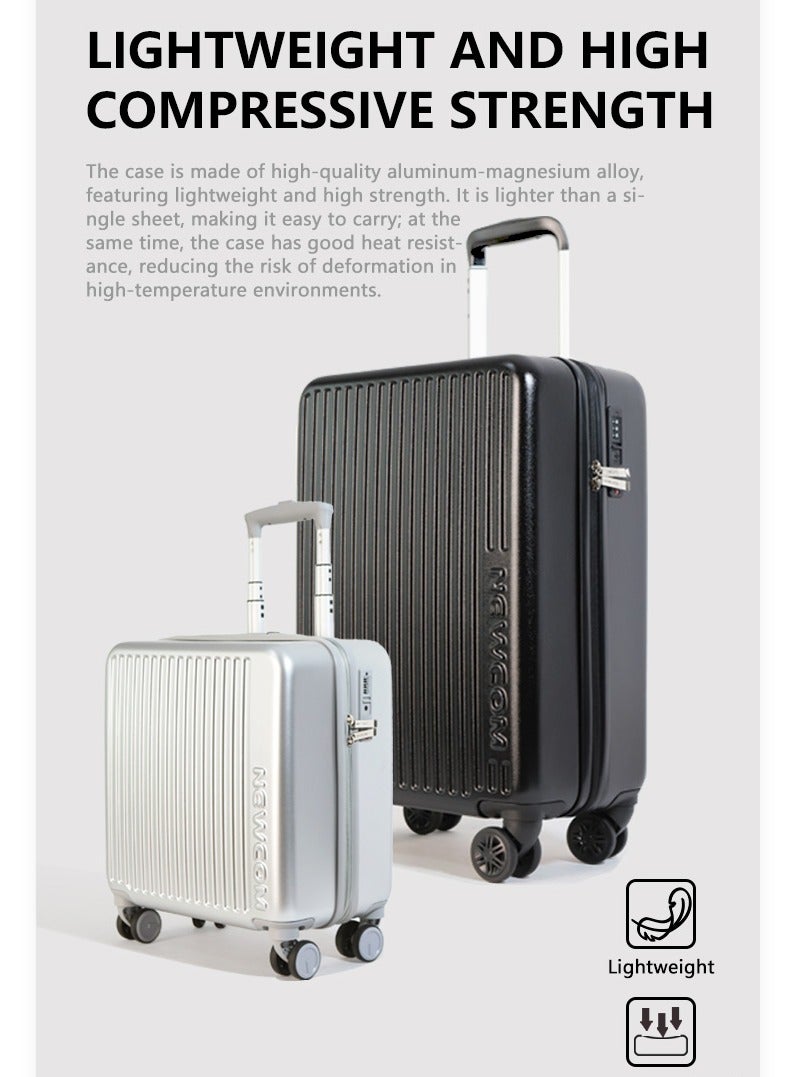 NEWCOM PC Hard Shell Suitcase | TSA Lock | 4 Spinner Wheels | Lightweight Travel Luggage | Cabin & Checked | 20/24/28 Inch | Black, Pink, Silver, Green - Image 5