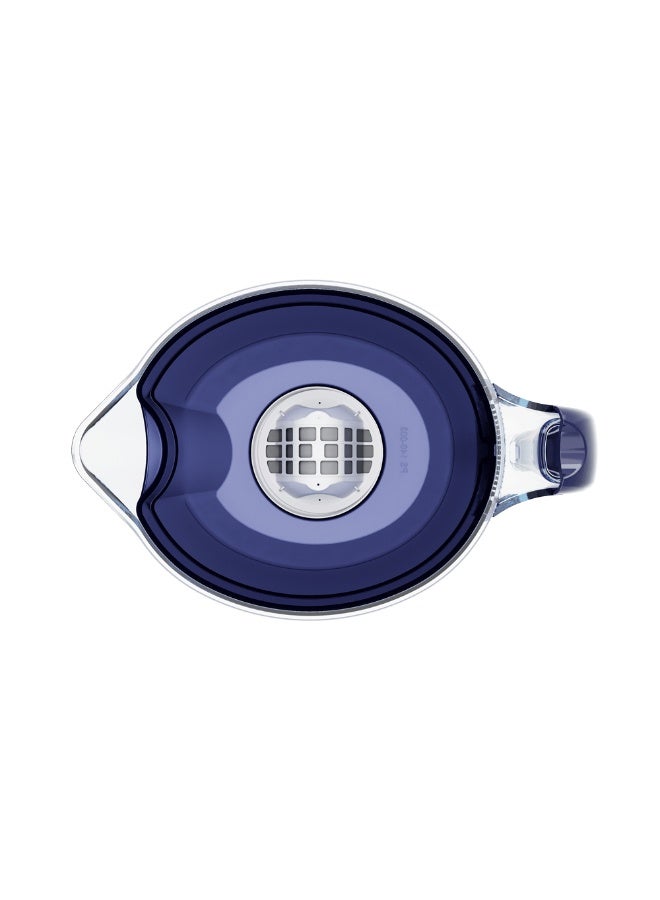 Aquaphor Orleans A5 Mg Water Filter Jug , 4.2L Capacity, Shockproof And Glass-Looking, Reduces Chlorine, Lead, Rust, Compact Fridge-Friendly Design, BPA-Free, Water Purifier Jug For Daily Use with A5 Mg Catridge (Cobalt Blue) - Image 2