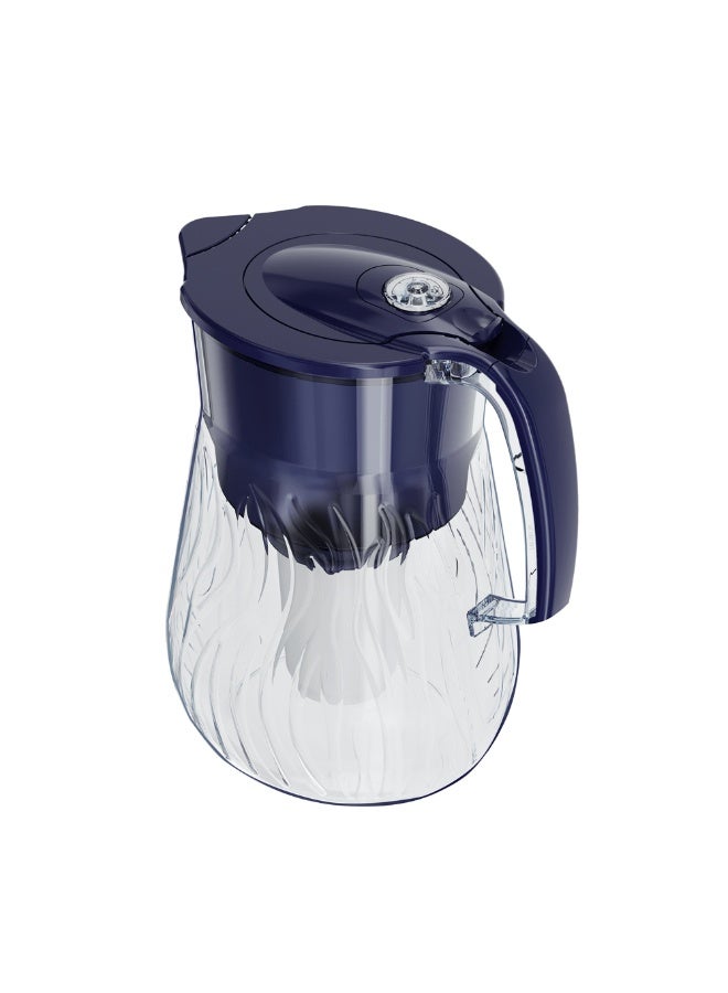 Aquaphor Orleans A5 Mg Water Filter Jug , 4.2L Capacity, Shockproof And Glass-Looking, Reduces Chlorine, Lead, Rust, Compact Fridge-Friendly Design, BPA-Free, Water Purifier Jug For Daily Use with A5 Mg Catridge (Cobalt Blue) - Image 5