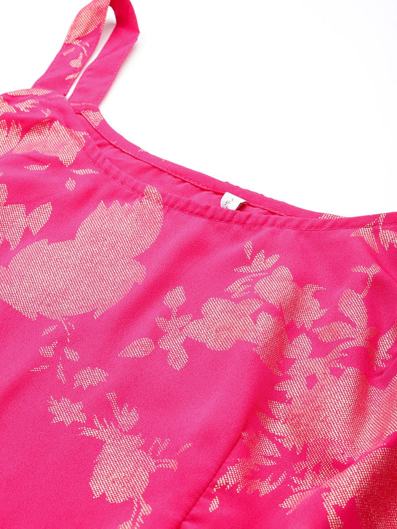 Ahalyaa Pink Traditional Wear Co-ords for Women - Image 3