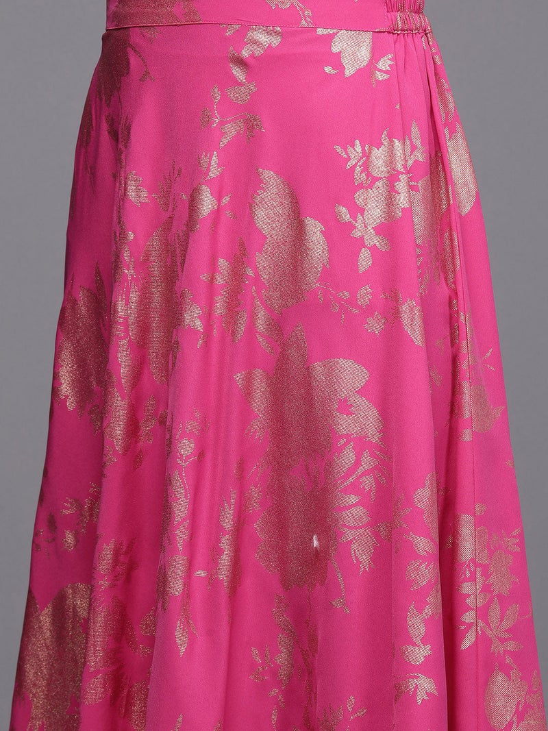 Ahalyaa Pink Traditional Wear Co-ords for Women - Image 4