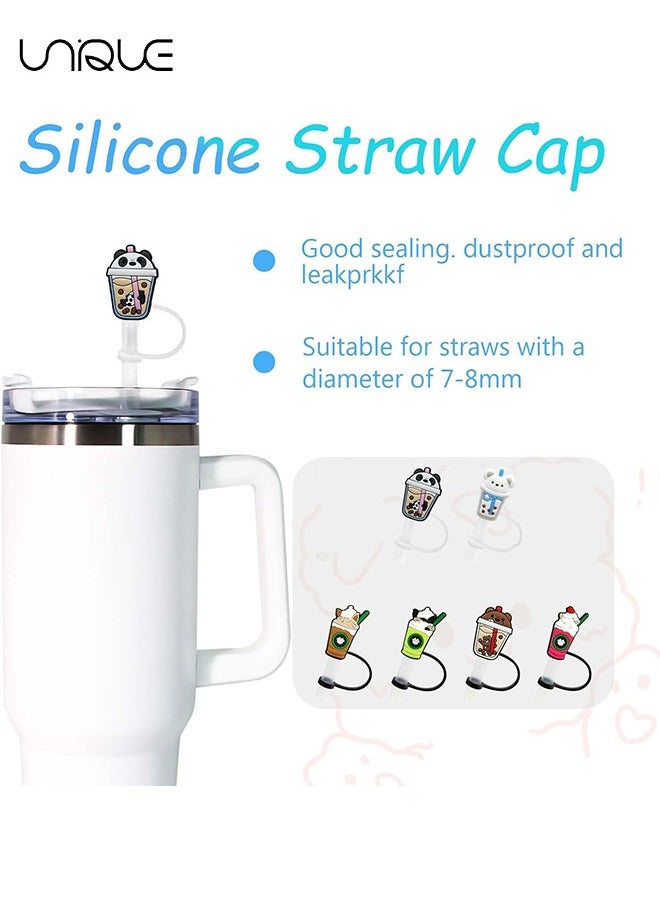 6 PCS Dustproof Straw Cap, Reusable Silicone Straw Lid Protector,Cartoon Pattern Plugs,for 7-8 mm  Straw Fitting - pzsku/Z4EFF46B5D2E91E326F0AZ/45/_/1697008956/b1b85272-987b-4c5d-840d-ff2e1e09cdbf