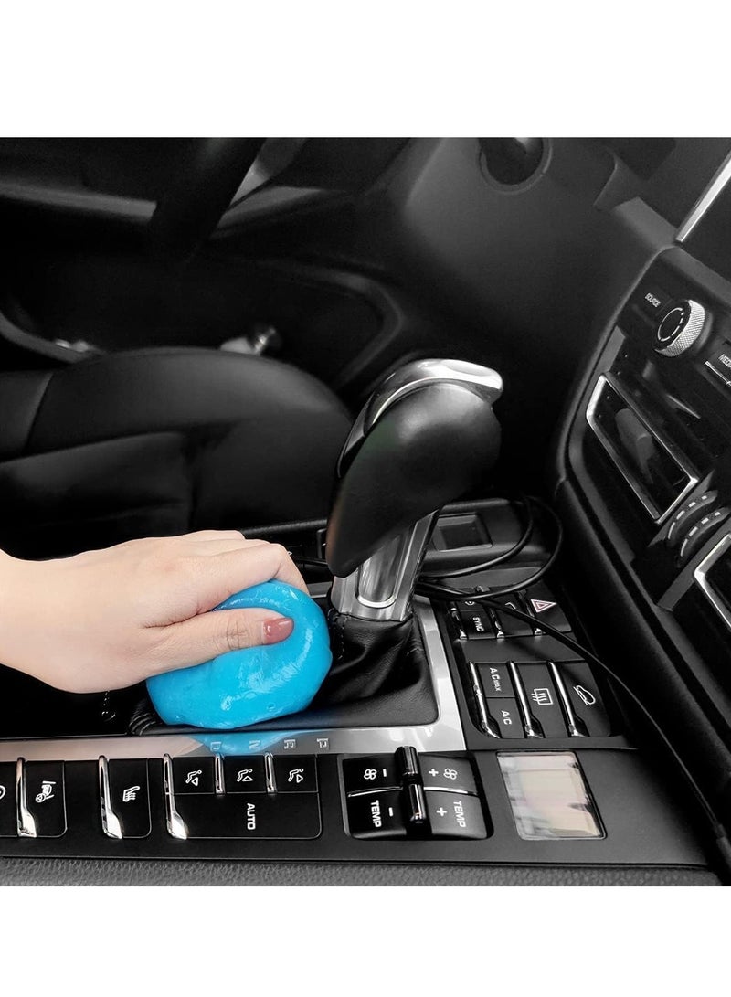 Generic Car Cleaning Gel Putty Reusable Cleaning Car Gel for Interior, Car Vents, Keyboard, PC, Universal Dust Removal Cleaner Supplies Car Detailing Kit Blue,Pack of 2  - Image 3