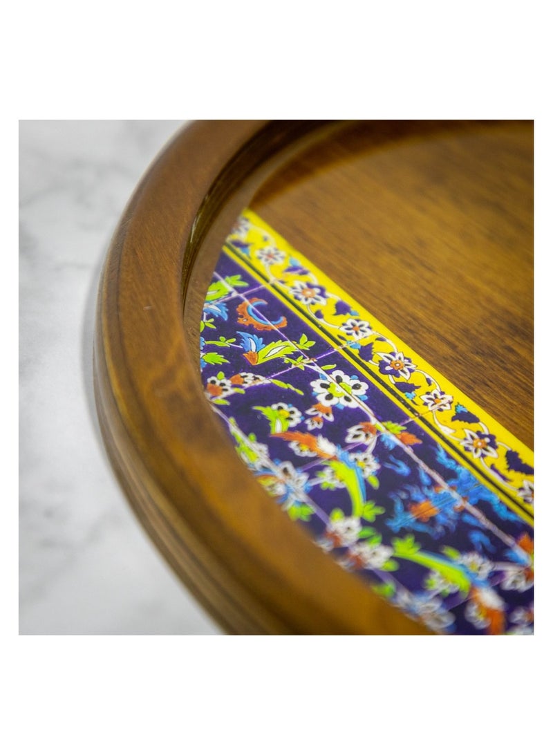   صوفيا طبيعة صينية دائرية Lsize بتصميم خشبي عالي الجودة - Image 4