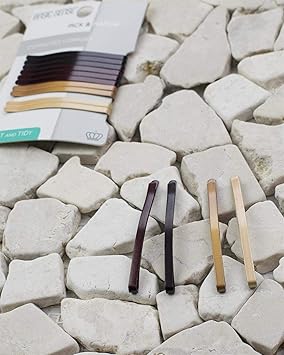 Basic Sense Jumbo Metal Hair Pins Sturdy Strong Bobby Slides Clips For Thick Hairpins for Unisex a pack of 12pcs Medium Brown - Image 2
