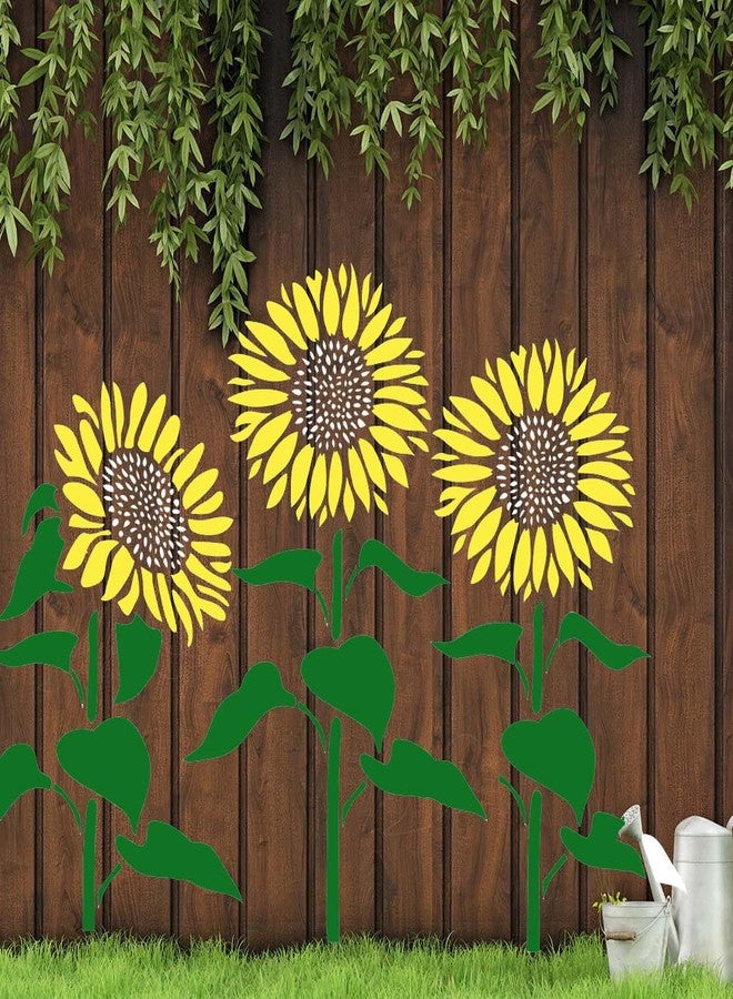 SUNVERSE Sunflower Stencils for Garden Fence 14” Large Sunflower Stencil for Wall Flower Stencils for Painting Flowers Templates for Wood Furniture Fabric - Image 5