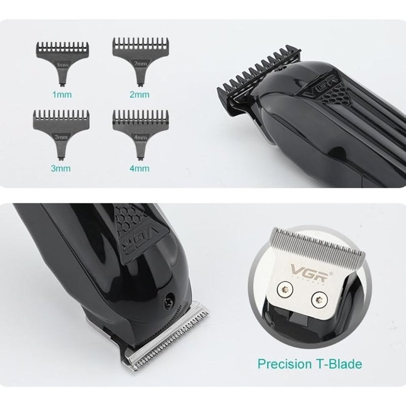 VGR V-982 Digital Display Professional Cordless Hair Clippers Cutter Rechargeable Wireless Hair Grooming Set Beard Trimming Beard Styling Li-ion Battery 600mAh 120 mins Runtime with 2 hrs charging - Image 3