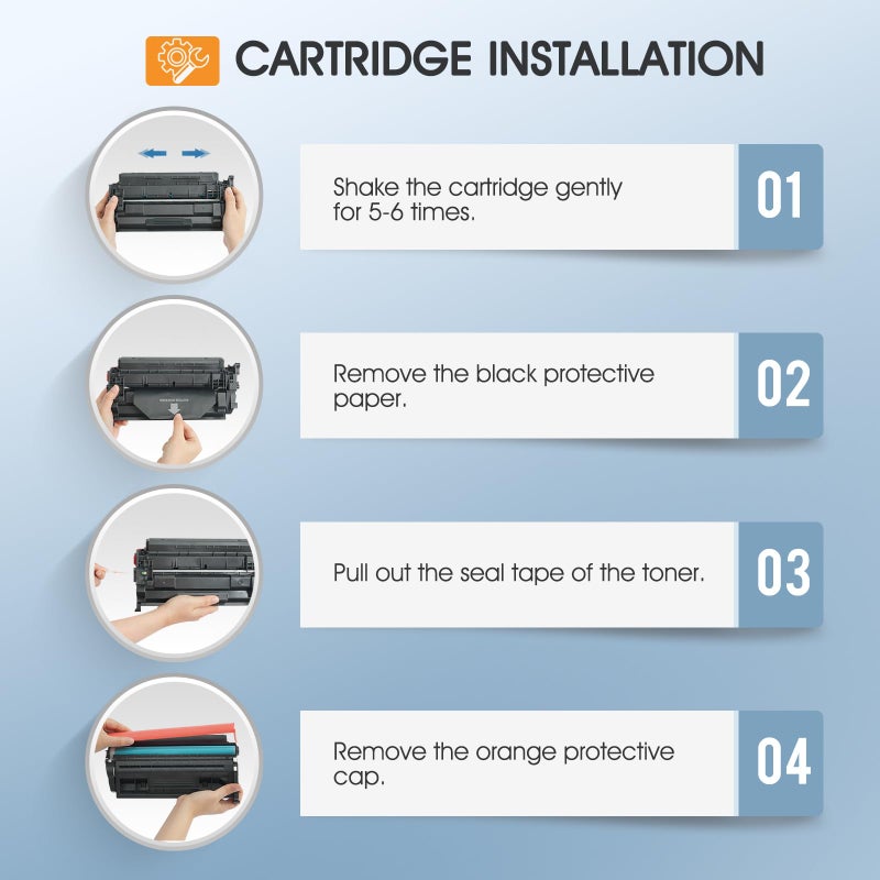 Cool Toner 148A Toner Cartridge Black 4001n 4101fdw W1480A 148X Compatible Replacement for HP 148 148A W1480X for HP LaserJet Pro MFP 4101fdw 4101fdn Pro 4001dw 4001dn Printer Ink (2 Pack with Chip) - Image 4