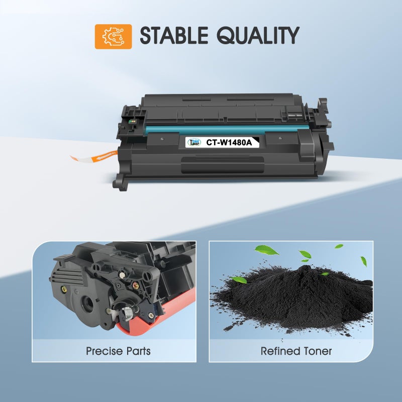 Cool Toner 148A Toner Cartridge Black 4001n 4101fdw W1480A 148X Compatible Replacement for HP 148 148A W1480X for HP LaserJet Pro MFP 4101fdw 4101fdn Pro 4001dw 4001dn Printer Ink (2 Pack with Chip) - Image 5