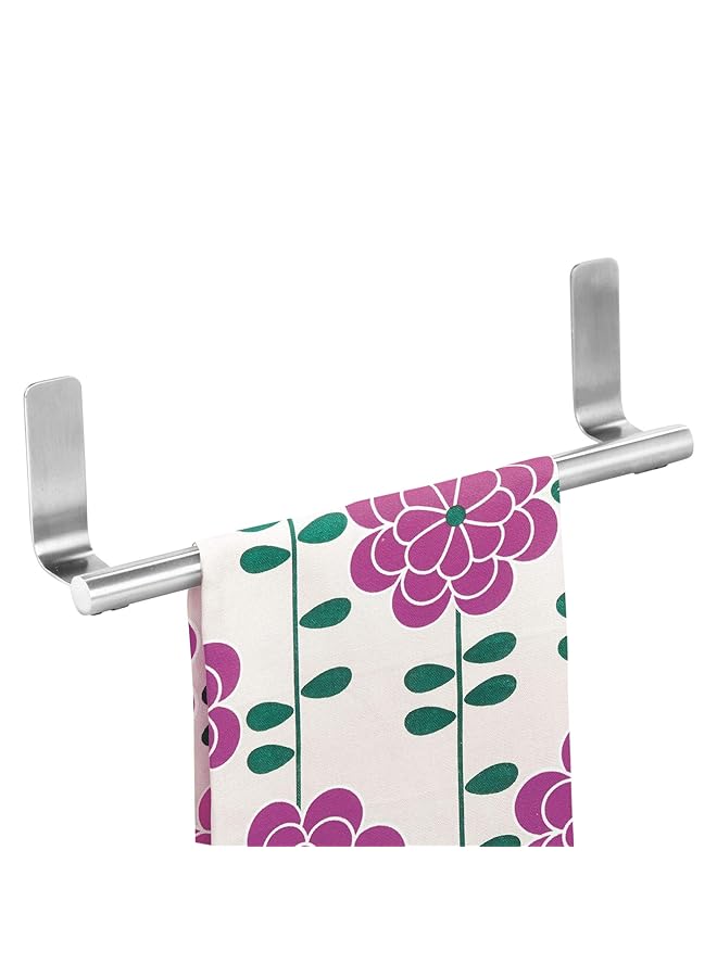 InterDesign 82700 Forma Self Adhesive Towel Bar Holder For Bathroom Kitchen Walls Cabinets Above Counters Set Of 1 Brushed Stainless Steel - Image 3