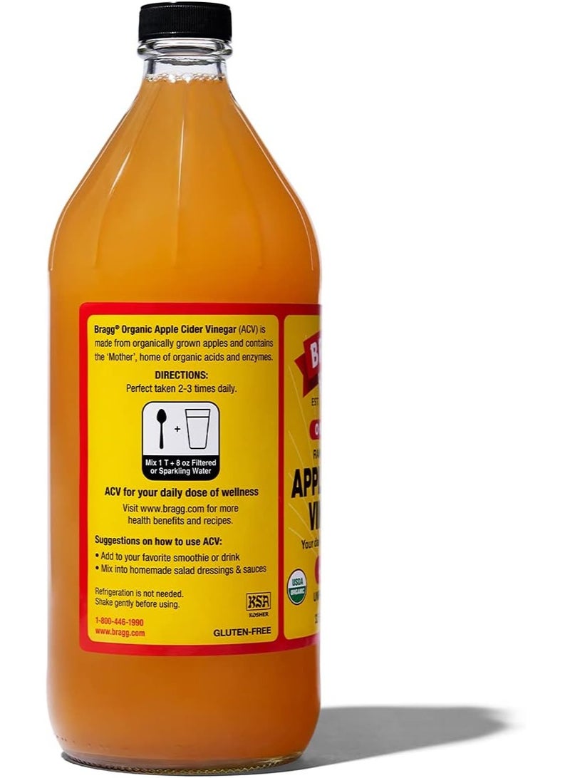 Bragg Organic Apple Cider Vinegar With the Mother 946ml - Image 3