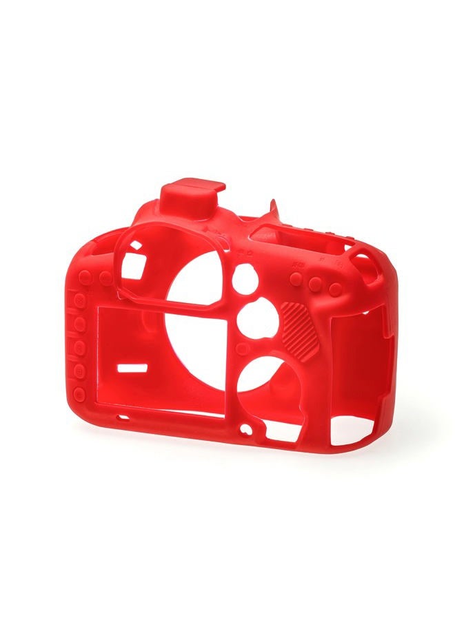 easyCover Silicone Protection Case for Canon EOS 7D Mark II Camera, Red - Image 2