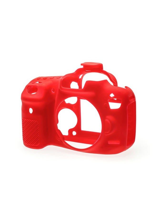 easyCover Silicone Protection Case for Canon EOS 7D Mark II Camera, Red - Image 1