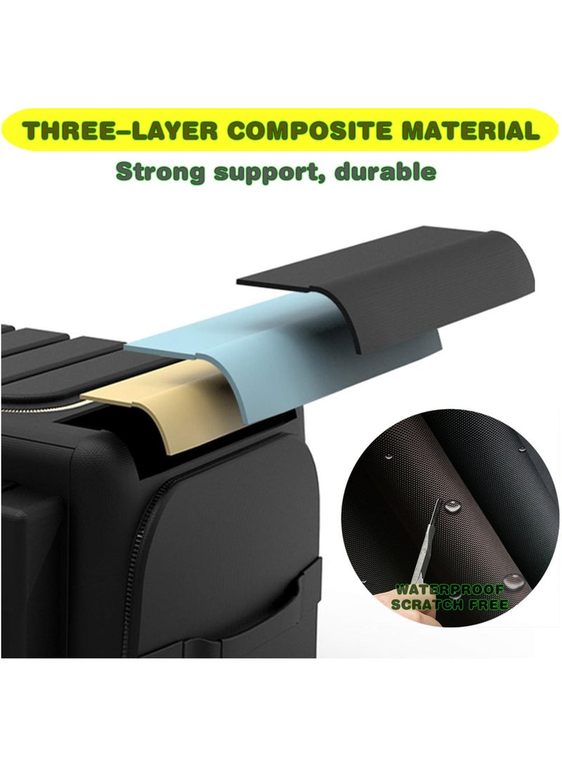 بيوينتي صندوق تنظيم صندوق السيارة من بيونتي، صندوق تخزين كبير قابل للطي، منظّم صندوق خلفي بـ 6 أقسام، بطبقة ثلاثية الحماية وقاعدة مانعة للانزلاق لسيارات الدفع الرباعي والفان للتخييم والنزهات (70 لترًا)‌ - Image 3