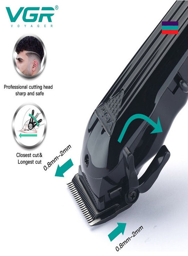 VGR V-282 Professional Rechargeable Hair Trimmer Black - Image 2
