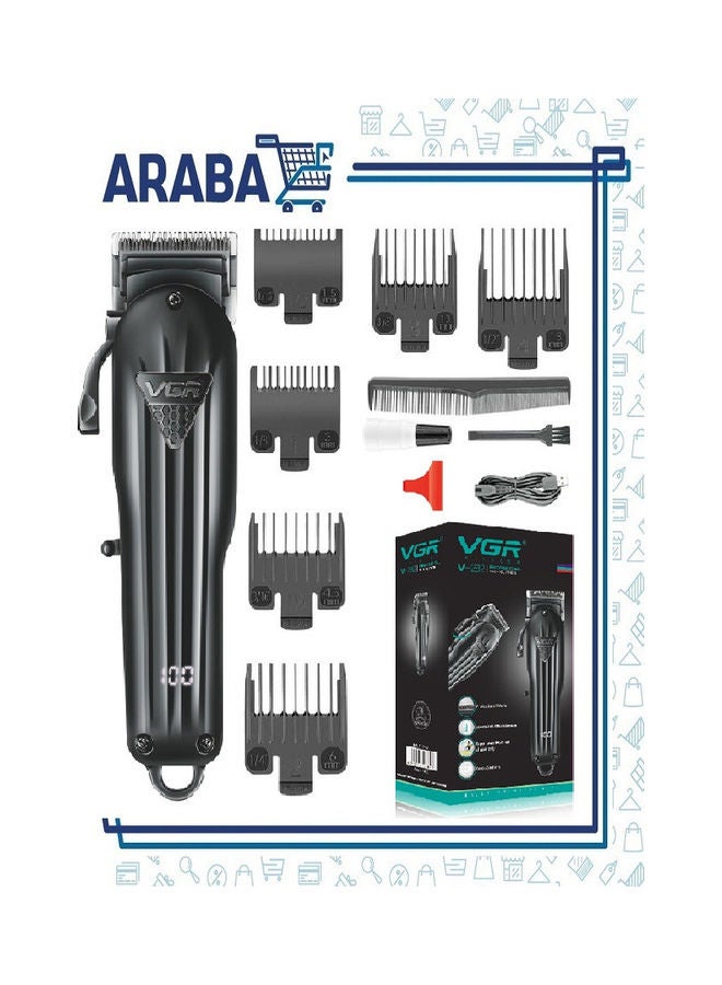 VGR V-282 Professional Rechargeable Hair Trimmer Black - Image 4