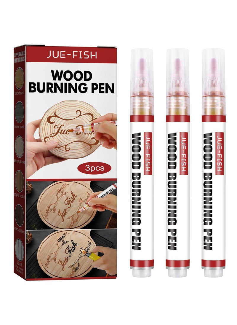 JUE-FISH Heat Sensitive Double Sided Marker for Wood and Crafts Marking Pen Marker Pen Wood Burning Pen  - Image 1