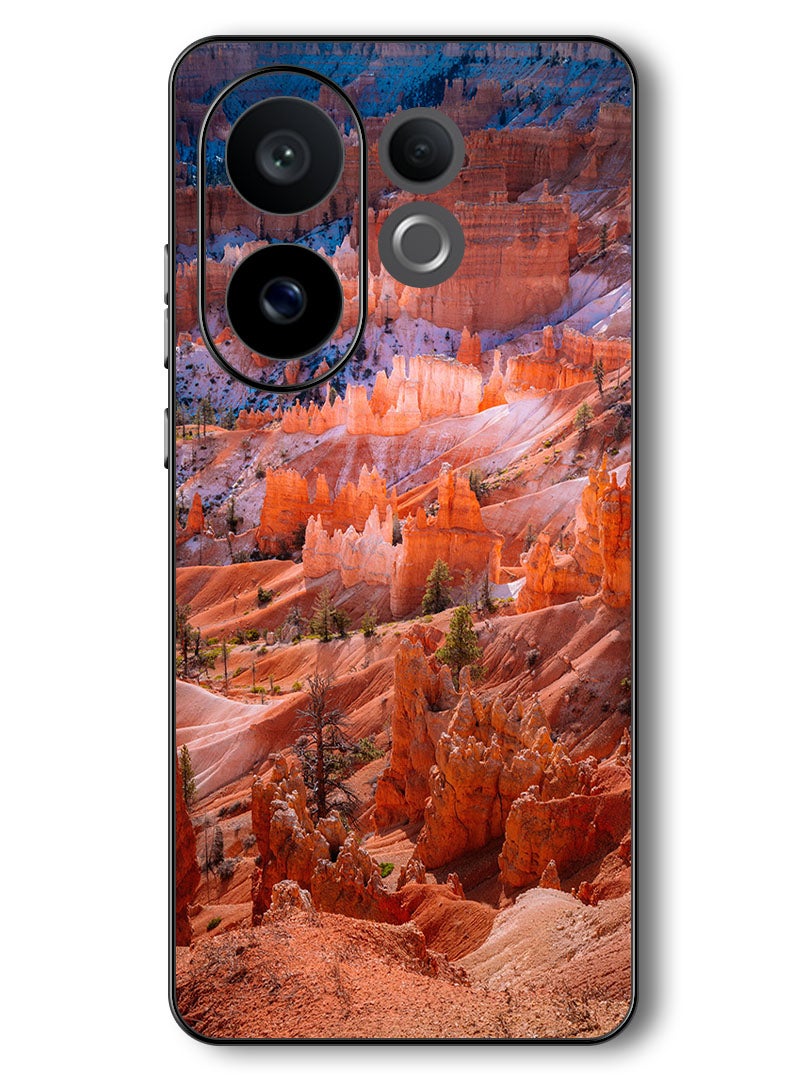 Theodor Case Compatible with Vivo V60 6.77 Inch Protection Shockproof Bumper Cover rocks_mountains_landscape - Image 1