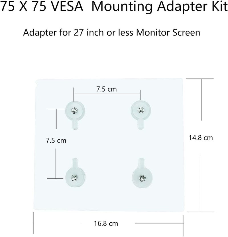 NOBER VESA Mount Adapter Bracket Kit Non-VESA Mounting Universal for 75 VESA Monitor Arm Compatible 2 Pack - Image 3