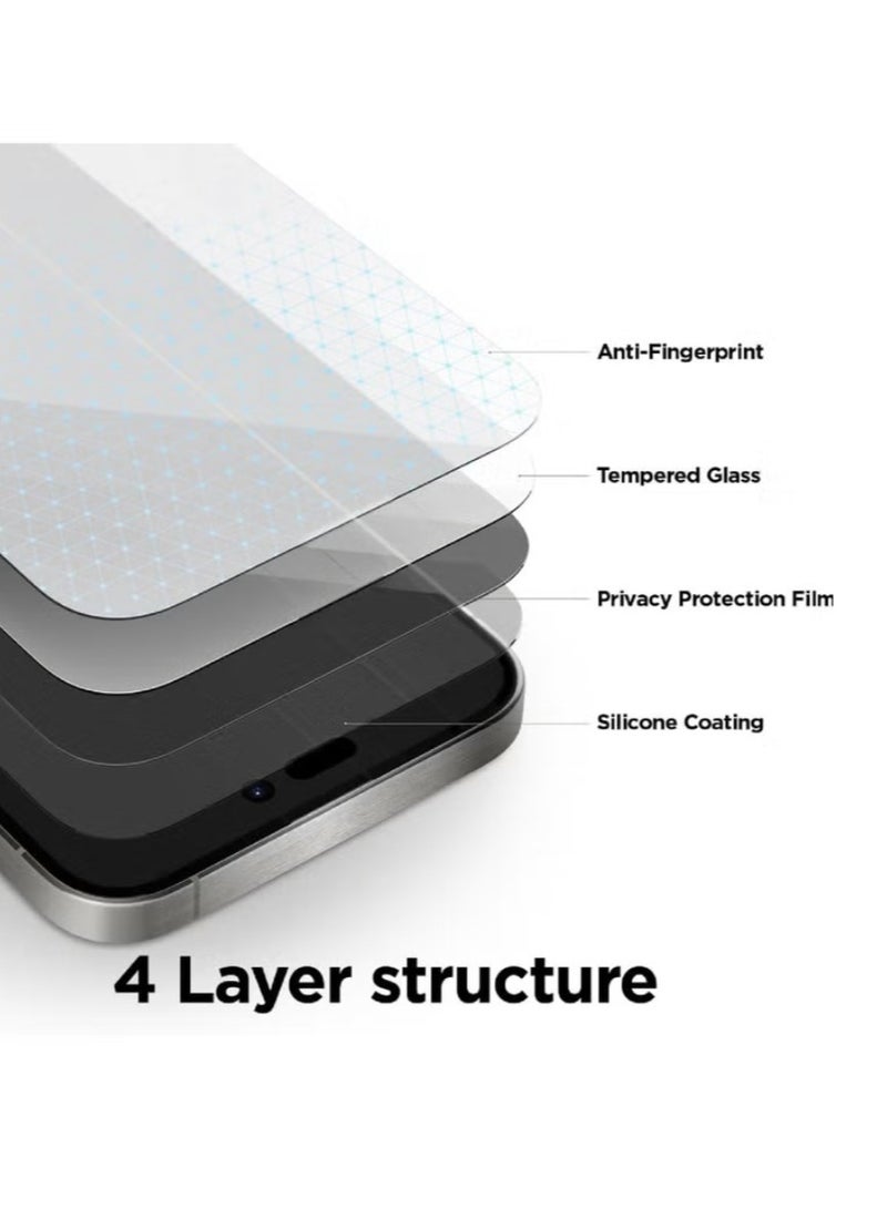 Original Matte Privacy Screen Protector for iPhone 17 - Tempered Glass, Anti-Glare,Ultra-Thin, Scratch-Resistant - Image 3
