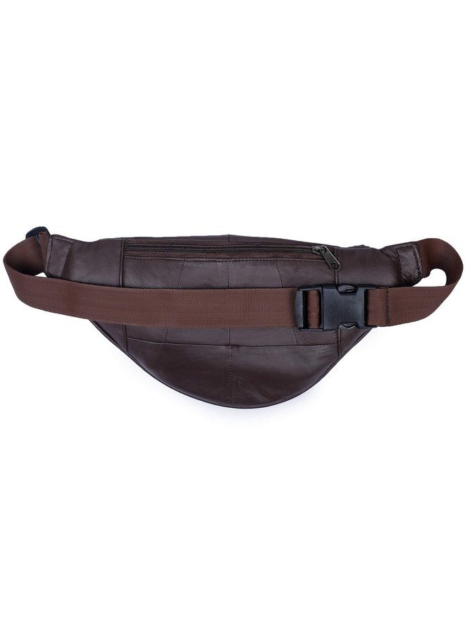 K London حقيبة خصر جلد حقيقي للرجال والنساء من ك لندن (1240_bbrown)(بني) - Image 4