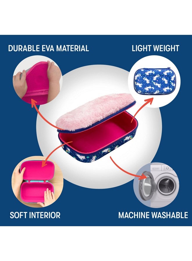 زيبيت حافظة أقلام من الفرو من ZIPIT، علبة أقلام، علبة مكياج، حقيبة مستحضرات تجميل، حقيبة/مجموعة/حقيبة متعددة الأغراض، هدايا إرجاع وصندوق تخزين - يونيكورن - Image 3