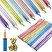 Apipi 100 Pcs 260 Balloons Kit with Pump Kids Premium Latex Twisting Long Balloons to Make Animals Flowers Metallic Assorted Balloons for Party Boys Girls Birthday Gifts Clowns Wedding Decor - Image 3