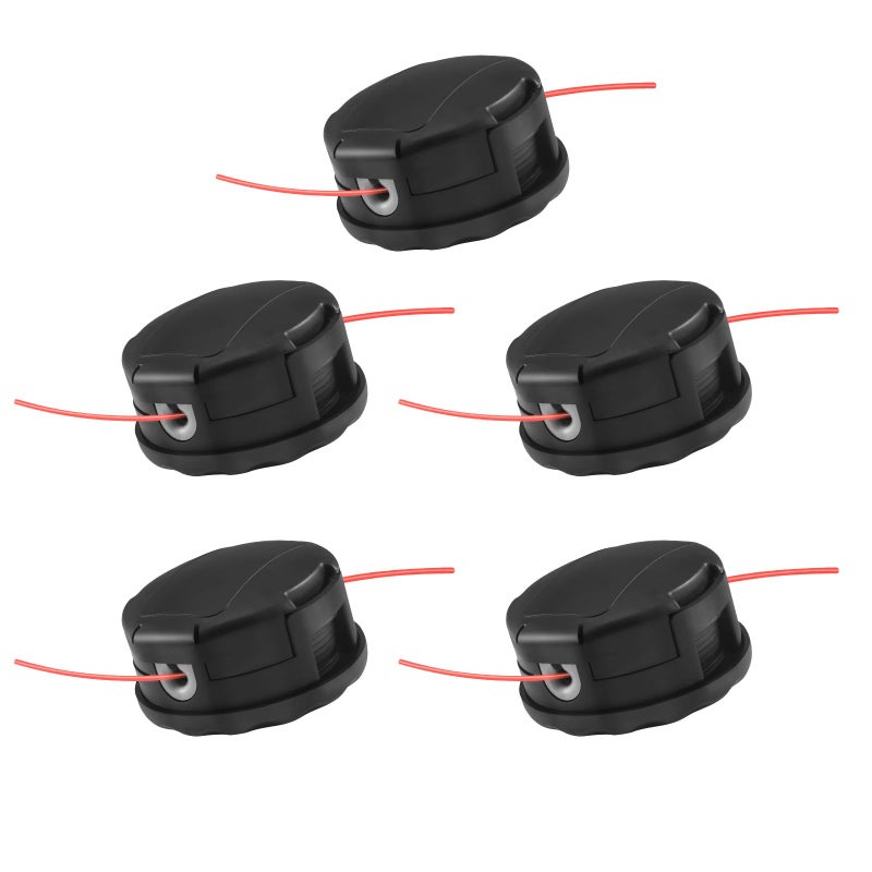 Envanptaz 5 Pack String Trimmer Head SRM-225 for Echo Speed Feed 400 SRM-230 SRM225 SRM-210 SRM2100 Echo Weed Eater PAS210 PAS211 PAS225 PAS230 PAS260 Shindaiwa T195S T220 T222 T230 T231 Straight Shaft Trimmer - Image 1
