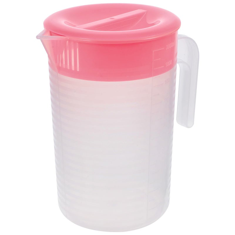 Large 2000ml Rose Water Pitcher with Handle and Measurement Scale for Tea and Beverage Serving - Image 2