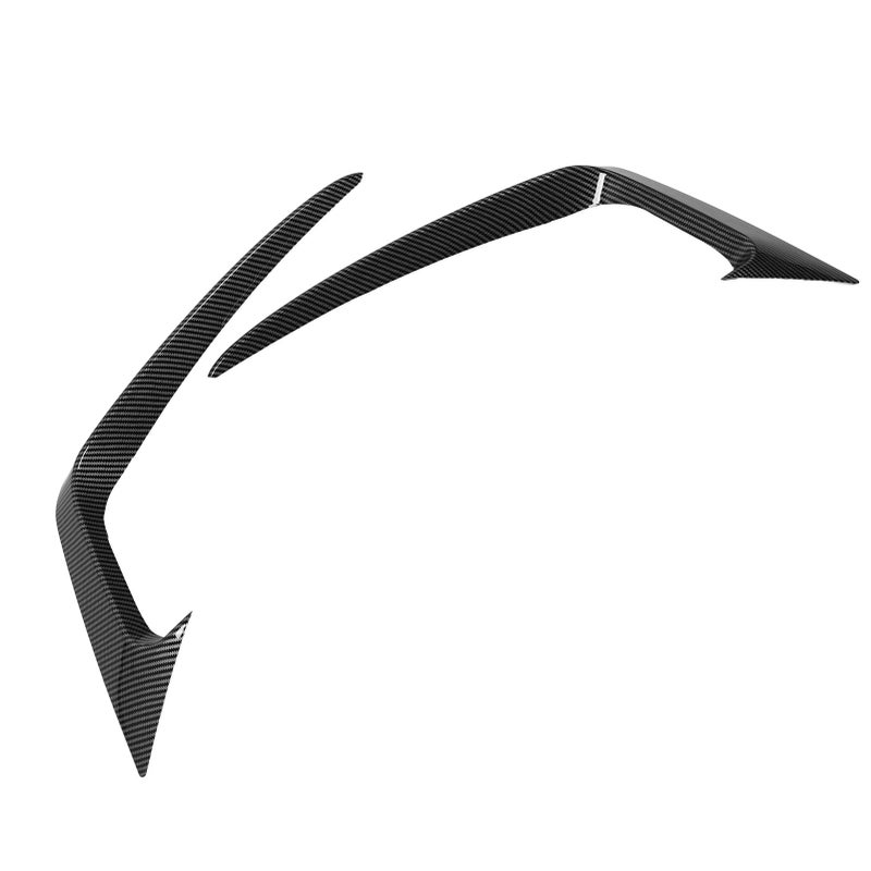 Front Bumper Side Vent Splitter Carbon Fiber Style Optimal Protection Bumper Canard - Sporty Look Front Splitter for Fiesta ST MK6 2012-2017 Car Owners - Image 2