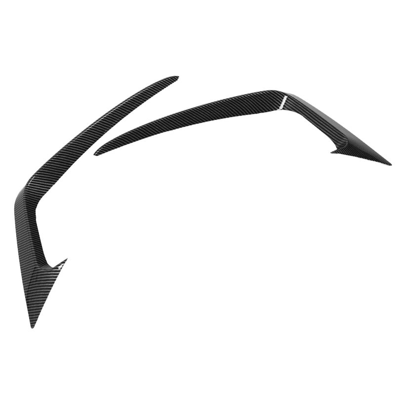 Front Bumper Side Vent Splitter Carbon Fiber Style Optimal Protection Bumper Canard - Sporty Look Front Splitter for Fiesta ST MK6 2012-2017 Car Owners - Image 4