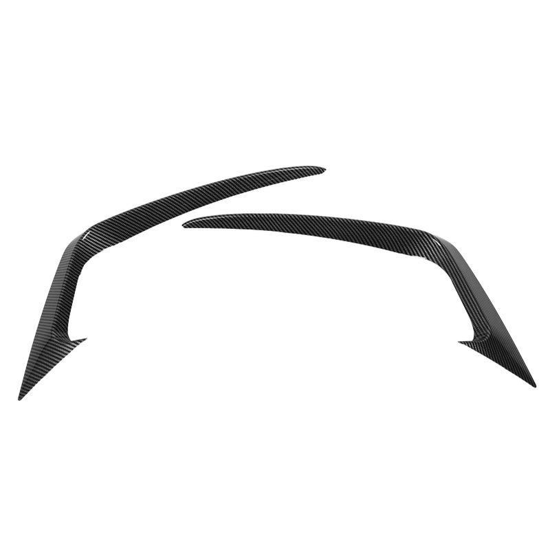Front Bumper Side Vent Splitter Carbon Fiber Style Optimal Protection Bumper Canard - Sporty Look Front Splitter for Fiesta ST MK6 2012-2017 Car Owners - Image 1