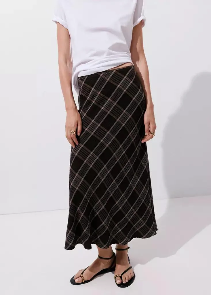 Mango  Checked Midi Skirt for Women | Best Price UAE