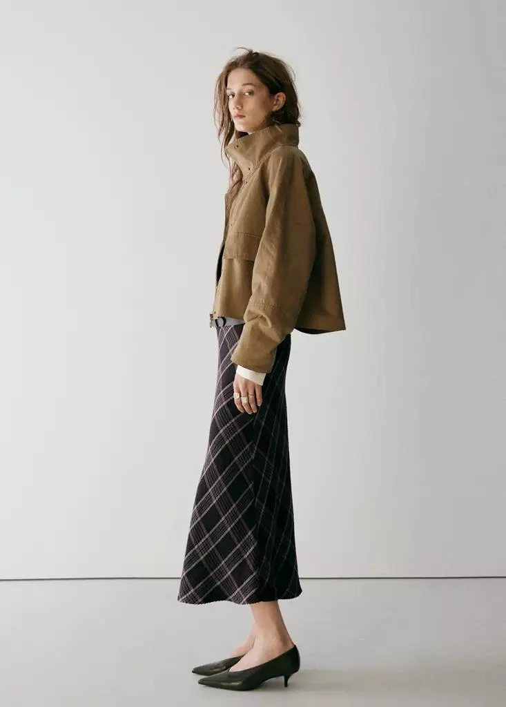 Mango  Checked Midi Skirt for Women | Best Price UAE