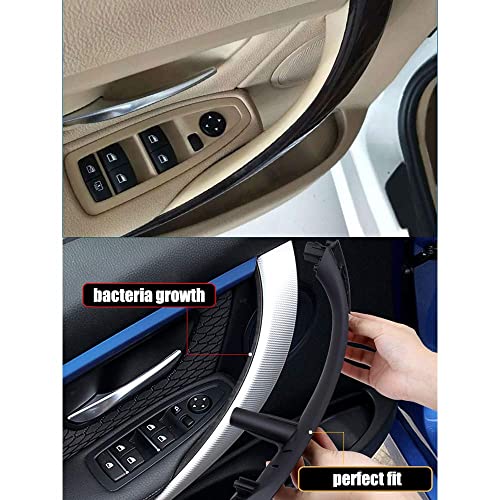 FEXON BMW Door Handles Replacement for Series 3 F30 Series 4 Inner Door Support Trim Pull Strap Armrest Bracket Kit for 2012-2018 BMW 320 328 330 335 2014-2017 BMW 428 435 51417279311 Black - Image 5