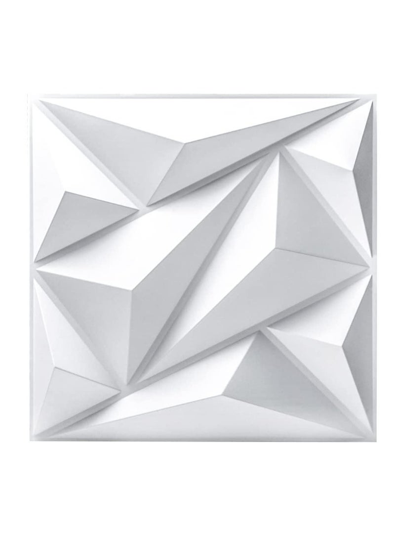 DMG TECH 3D Wall Panels, 20 Pack 3D Wall Panel Diamond for Interior Wall Décor  - Image 1