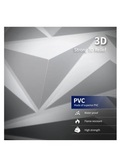 DMG TECH 3D Wall Panels, 20 Pack 3D Wall Panel Diamond for Interior Wall Décor  - Image 2