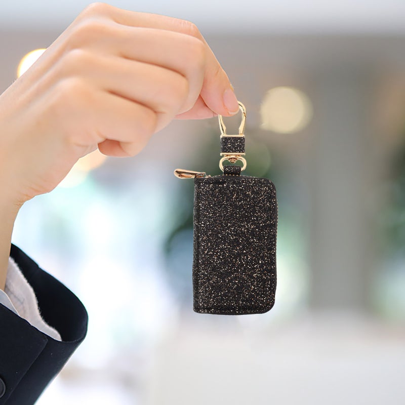 2pcs Pu Leather Pouch Bag For Car Keys - Car Key Holder With Zipper Pocket - Pouch Wallet Mini Bag Everyday Use - Image 5