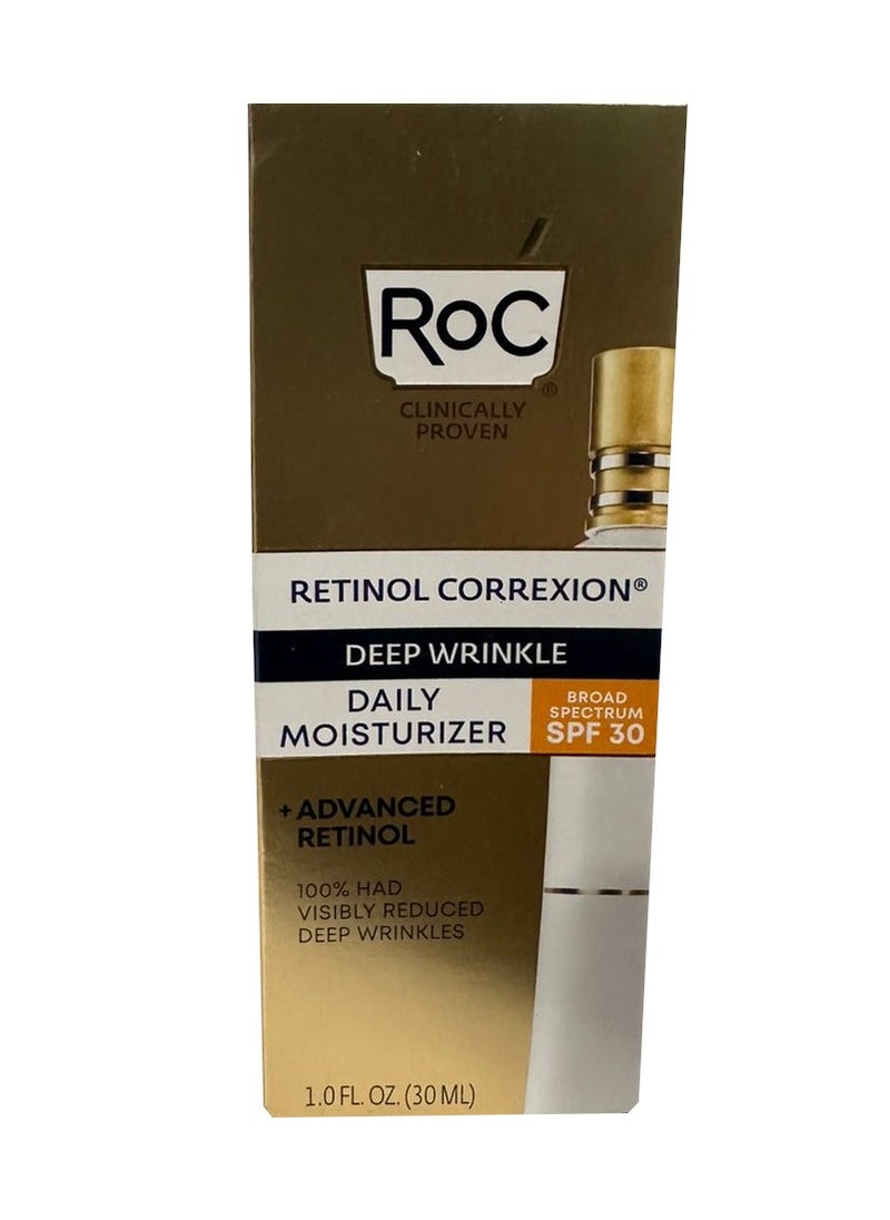 RoC - RoC Retinol Correxion Deep Wrinkle Retinol Face Serum with Ascorbic Acid, Daily Anti-Aging Skin Care Treatment for Fine Lines, Dark Spots, Acne Scars, 1 Ounce (Packaging May Vary) - Image 1