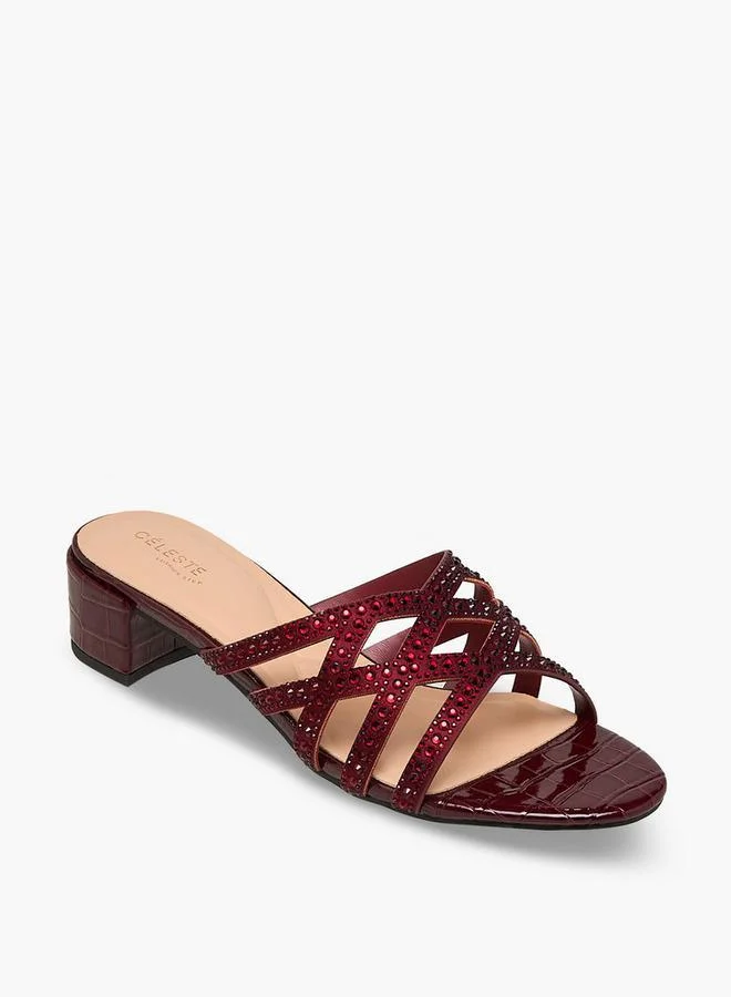 سيليست Women Block Heel Sandals Ramadan Collections