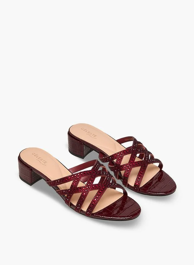 سيليست Women Block Heel Sandals Ramadan Collections