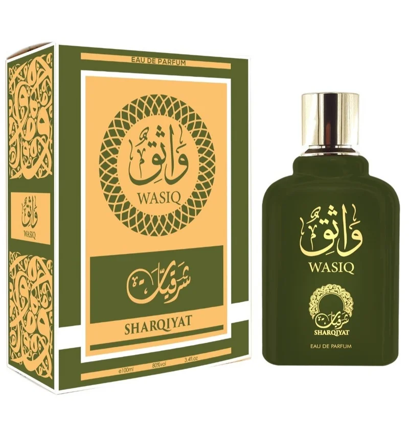 SHARQIYAT WASIQ Eau de Parfum for Men and Women, 100ml, Chypre Fruity Fragrance with Passion Fruit, Rose, Peach & Amber Woods by SHARQIYAT