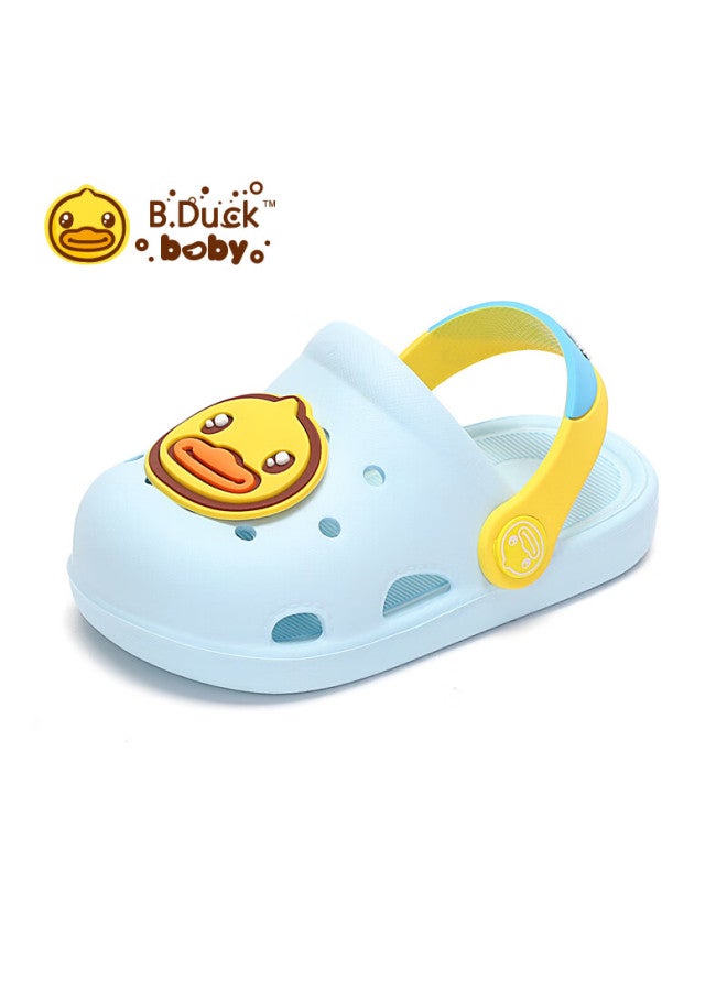 B.duck Children's Slippers, Boys And Girls Wear-resistant Home Shoes, Crocs-style Shoes, 5302 Blue, Size 28 - Image 1