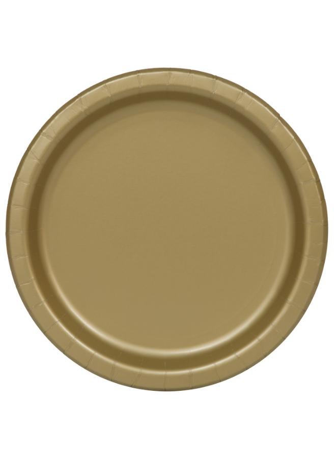 Unique 16 طبق ذهبي 9 بوصة - Image 1