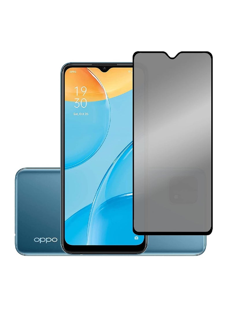 we3 Tempered Glass Screen Protector Anti-Spy Privacy Designed For Oppo A15 Full Screen Coverage And Bubble Free  - Image 1