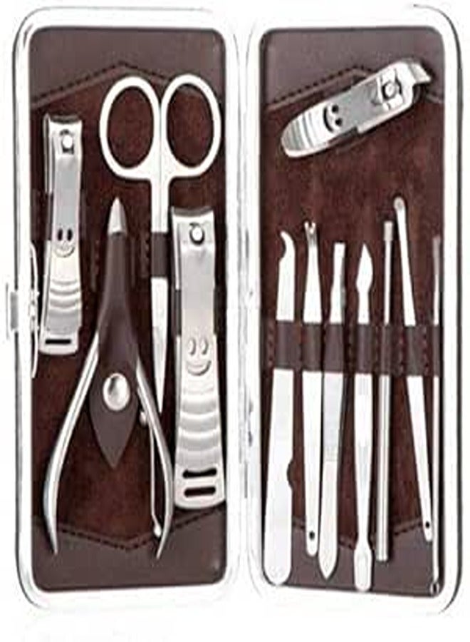[H9460]12pcs Manicure Pedicure Set Nail Scissors Nail Clippers Kit