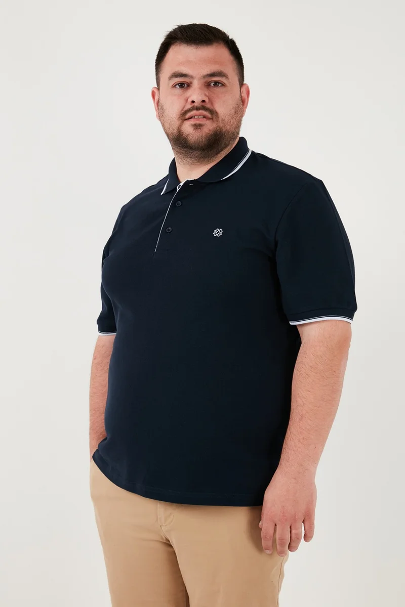 Buratti Large Size Cotton Regular Fit Polo Collar T Shirt Men's Polo Collar T Shirt 5902118B