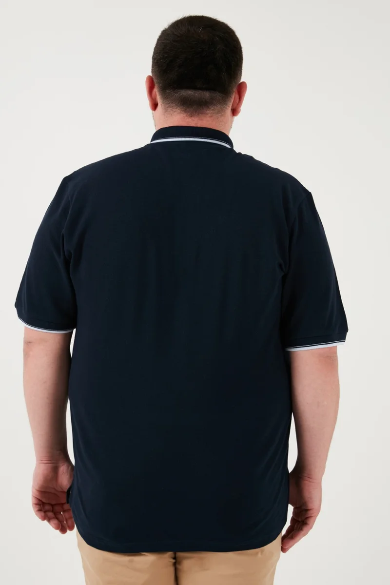 Buratti Large Size Cotton Regular Fit Polo Collar T Shirt Men's Polo Collar T Shirt 5902118B