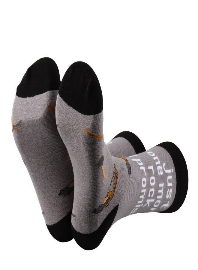 MBMSO Geology Gifts Socks 2 Pairs Just One More Rock I Promise Funny Geologist Socks Rock Collector Gifts Rock Hound Gifts (Geology Socks) - Image 2