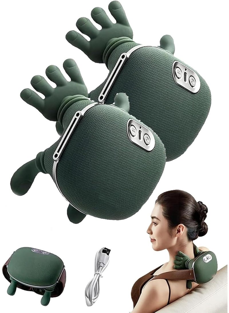 جاجيك ReSomagic Smart Neck & Shoulder Massager – 2PCS Wireless Portable Real Hands Massagers with 3-Speed Adjustable Electric Deep Tissue 4D Kneading, Heat Therapy for Neck, Shoulder, Back & Muscle Pain Relief, Stress Reduction, Rechargeable Comfort Massagers for Men & Women - Image 1